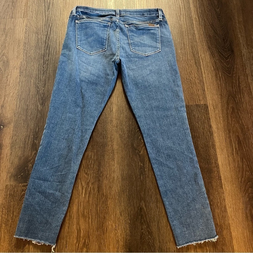 Joe’s Janeen Icon Mid Rise Skinny Ankle Fray Medium Blue Jeans Size 31 - Picture 6 of 12